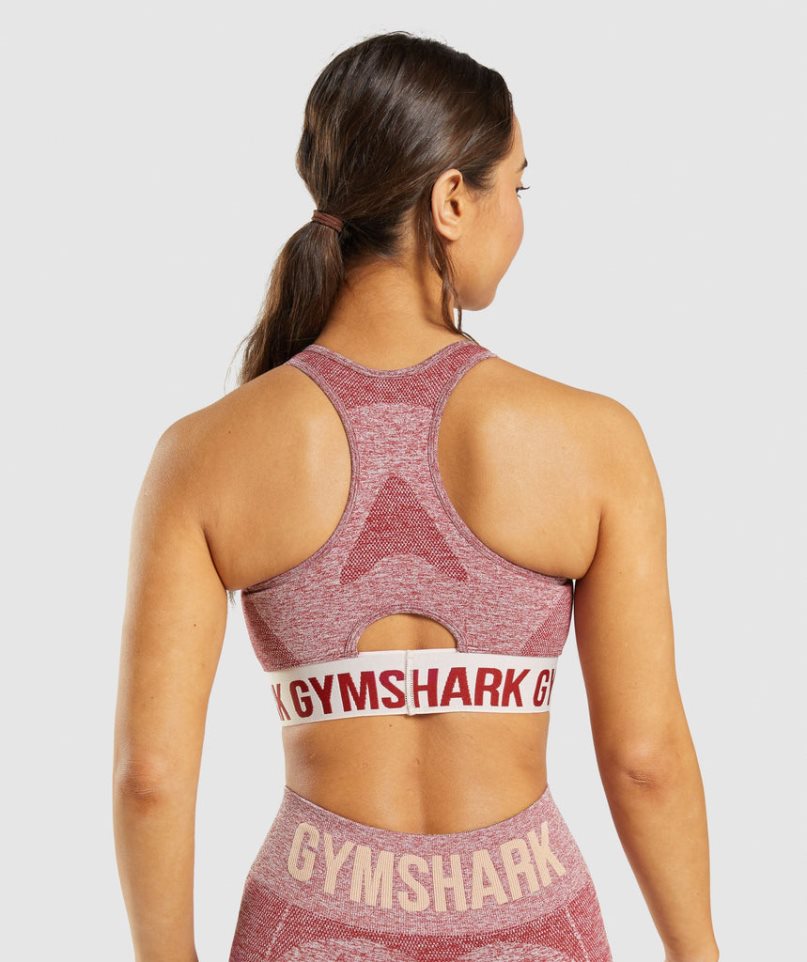 Women's Gymshark Flex Sports Bra Burgundy | NZ 3JLOKZ